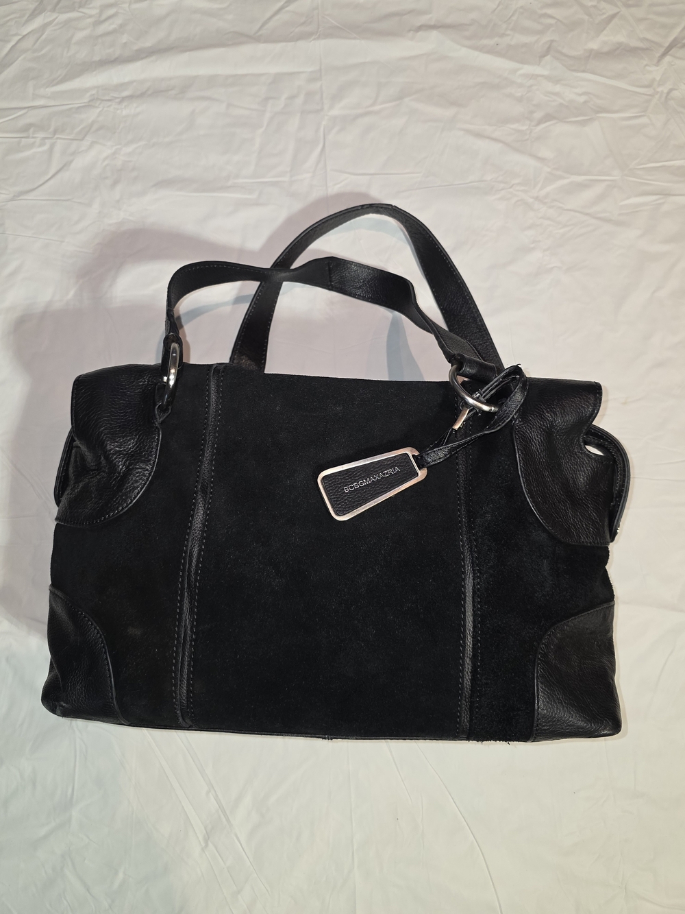 BCBGMAXAZRIA SUEDE AND LEATHER BAG